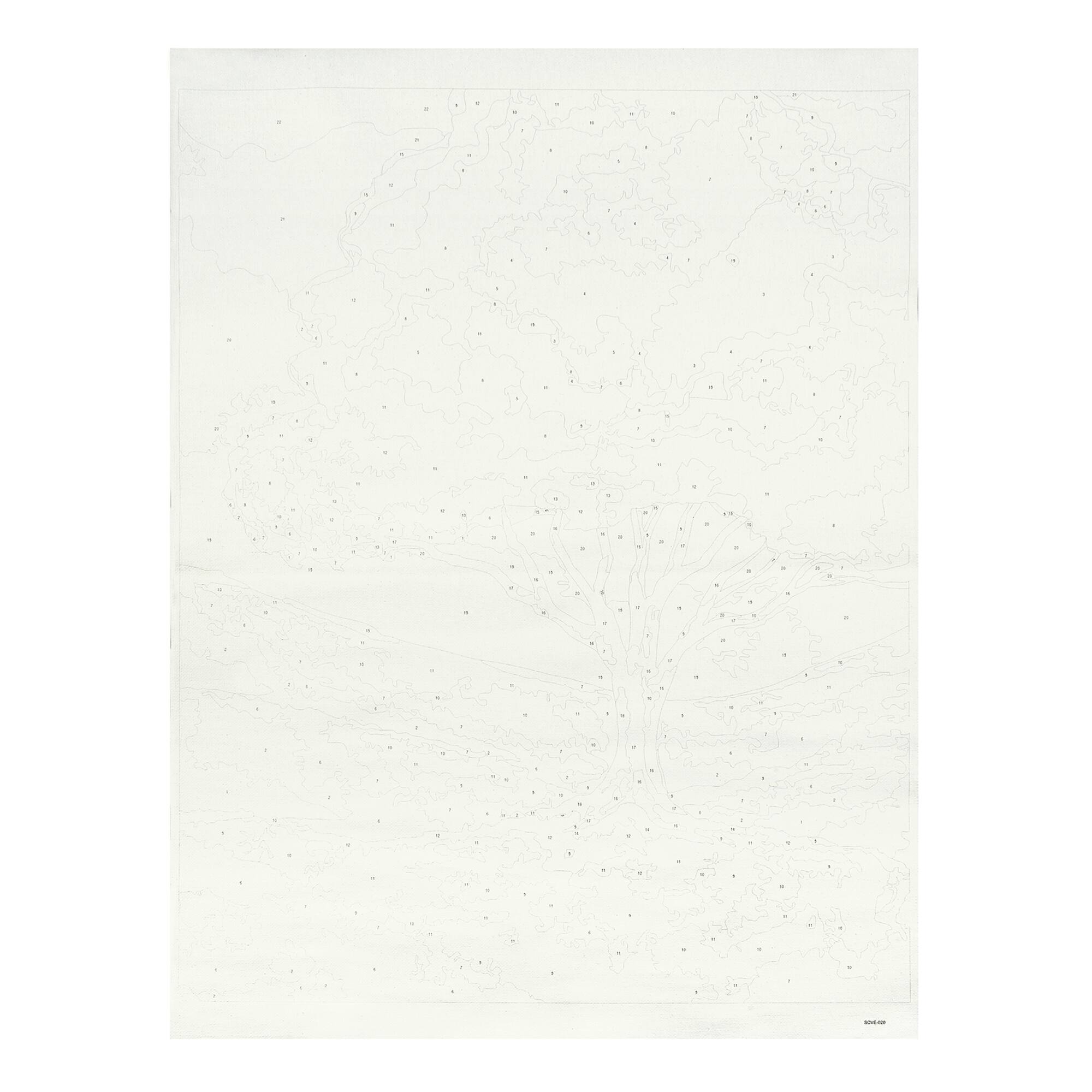 16" x 20" Tree on Hill Paint-by-Number Kit by Artist's Loft®